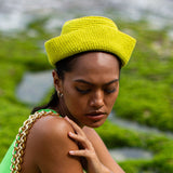 GANI Crochet Hat in Neon Yellow
