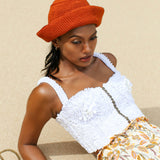 GANI Crochet Hat in Rooibos Tea Brown