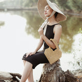 Hati Heart Wood-Beaded Tote Bag