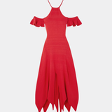 Thebe Magugu Cotton Halterneck Maxi Dress M