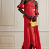 Thebe Magugu Cotton Halterneck Maxi Dress M