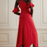 Thebe Magugu Cotton Halterneck Maxi Dress M