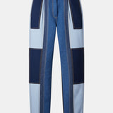 Patchwork Denim Jeans