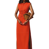 Andrea Iyamah Niro Ruched Maxi Dress
