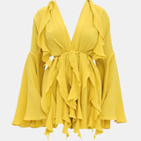 Andreah Iyamah lemon ruffles shorts rompers