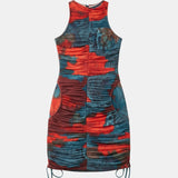 Andreah Iyamah Striped Mini Dress