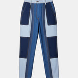 Patchwork Denim Jeans